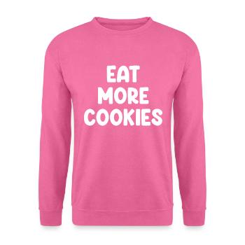 Mangez plus de biscuits - Sweat-shirt Unisexe - rose - Devant