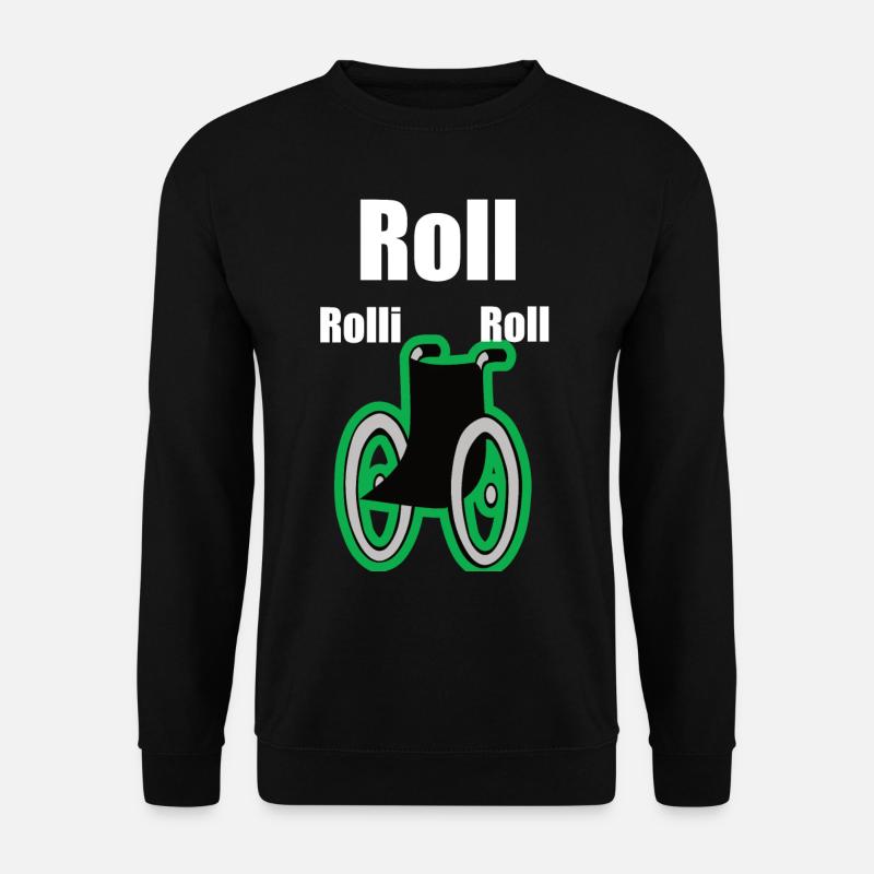 Rollstuhl - Unisex Pullover - Schwarz