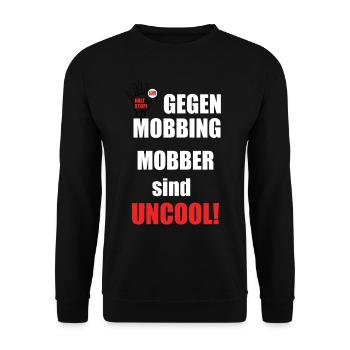 Gegen Mobbing - Unisex Pullover - Schwarz - Vorne - Alina (178cm) & Michal (187cm)