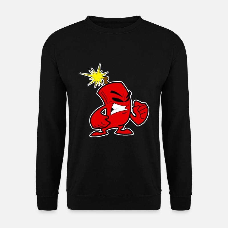 Cooler Knaller Böller Silvester Feuerwerk Boom - Unisex Pullover - Schwarz