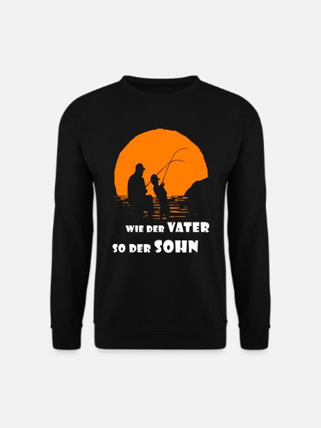 Angeln wie der Vater so der Sohn - Unisex Pullover - Schwarz