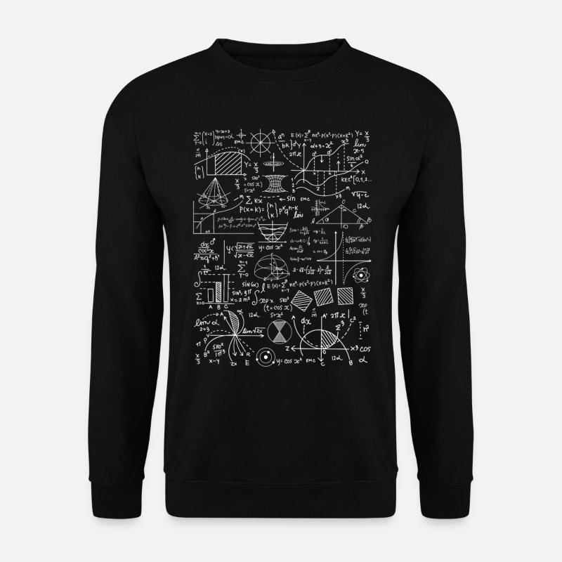 Mathematical Equations Problems Mathematics - Unisex Sweatshirt - black
