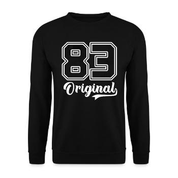 83 Original - 1983 - 40 Years Birthday - Unisex Sweatshirt - black - Front - Alina (178cm) & Michal (187cm)