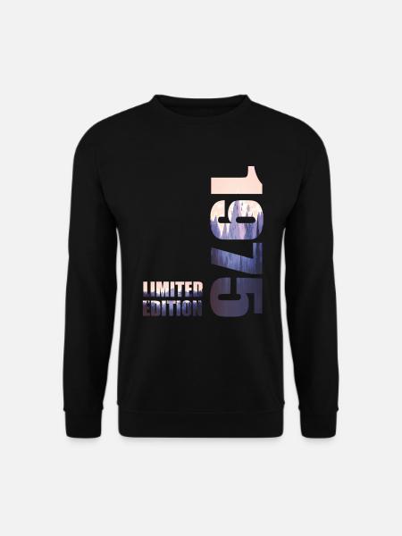 1975. Limited Edition T-Shirt Geburtstags Idee - Unisex Pullover - Schwarz