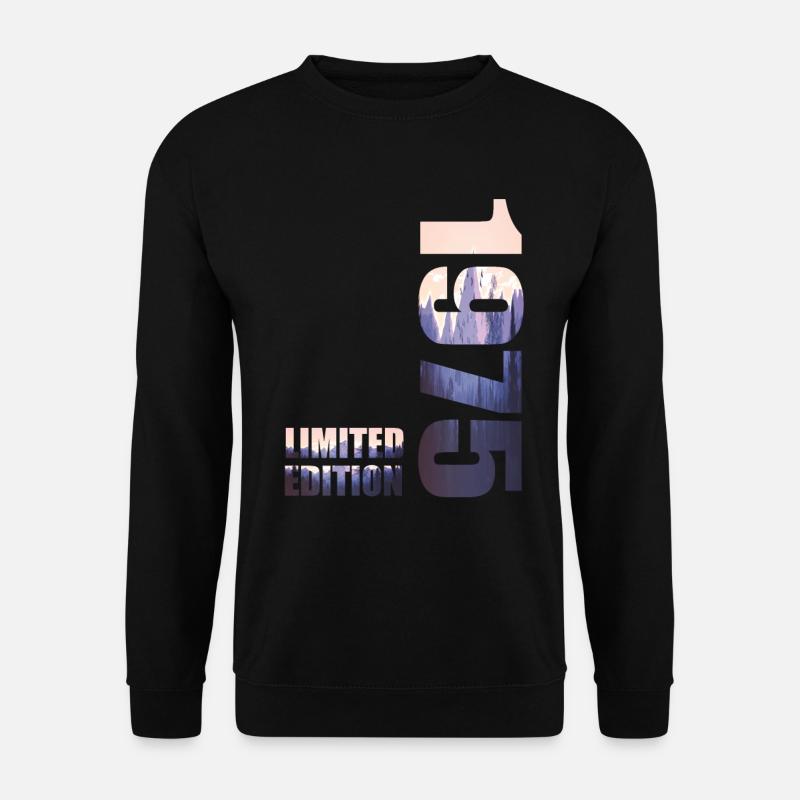 1975. Limited Edition T-Shirt Geburtstags Idee - Unisex Pullover - Schwarz