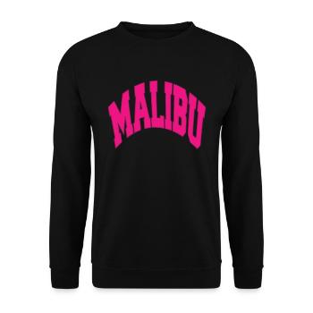 T-shirt rose MALIBU California Sport - Sweat-shirt Unisexe - noir - Devant - Alina (178cm) & Michal (187cm)