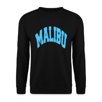Blue MALIBU California Sport T-Shirt - Unisex Sweatshirt - black - Front - Alina (178cm) & Michal (187cm)