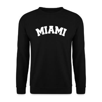 Miami - Florida Classic T-shirt - Unisex Pullover - Schwarz - Vorne - Alina (178cm) & Michal (187cm)