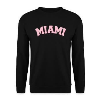 Miami-Florida Classic T-shirt - Unisex Pullover - Schwarz - Vorne - Alina (178cm) & Michal (187cm)