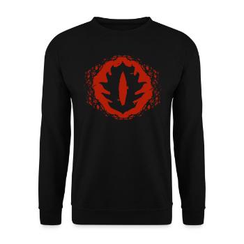 Le Hobbit L'œil de Sauron - Sweat-shirt Unisexe - noir - Devant - Alina (178cm) & Michal (187cm)