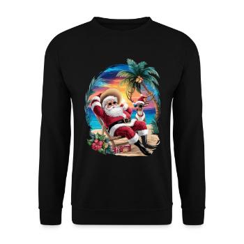 Noël en juillet - Sweat-shirt Unisexe - noir - Devant - Alina (178cm) & Michal (187cm)