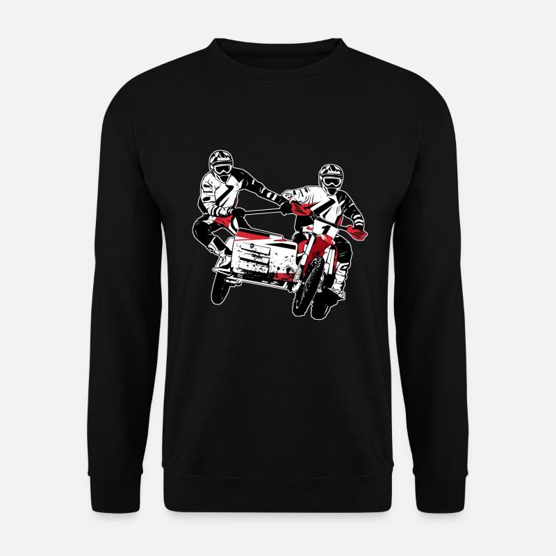 Sidecarcross - sidecar moto cross - Sweat-shirt Unisexe - noir