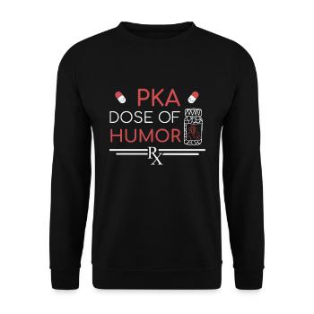 PCA | Dose of Humor - Unisex Sweatshirt - black - Front - Alina (178cm) & Michal (187cm)
