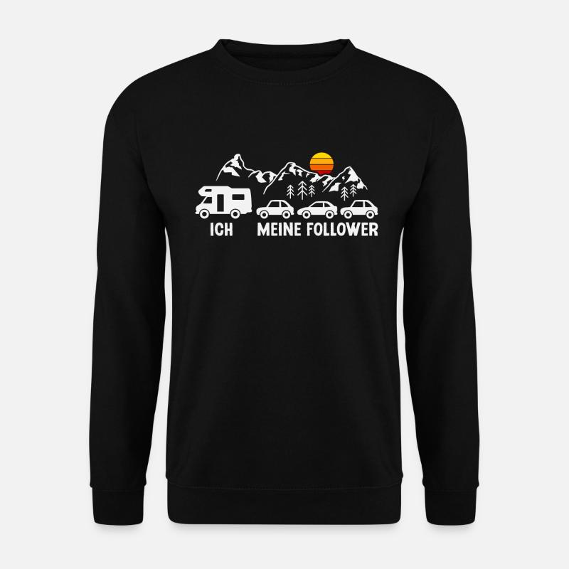 Camping Meine Follower Wohnmobil Camper - Unisex Pullover - Schwarz