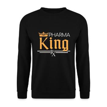 Pharmacy | Pharma King - Unisex Sweatshirt - black - Front - Alina (178cm) & Michal (187cm)