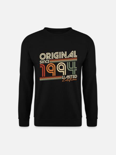 Original 1994 Jahrgang Geburtstag Vintage Retro - Unisex Pullover - Schwarz