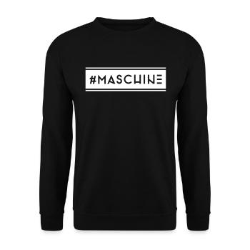 #Maschine - Unisex Pullover - Schwarz - Vorne - Alina (178cm) & Michal (187cm)
