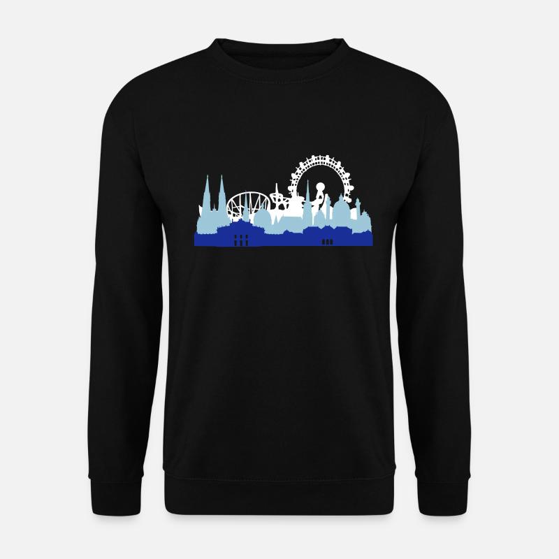 Wien Skyline - Unisex Pullover - Schwarz