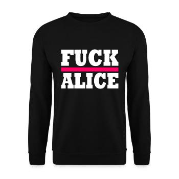 Fuck alice - Sweat-shirt Unisexe - noir - Devant - Alina (178cm) & Michal (187cm)
