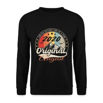 Die Legenden wurden im August 2020 geboren - August 2020 - Unisex Pullover - Schwarz - Vorne - Alina (178cm) & Michal (187cm)