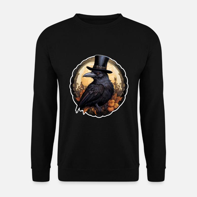 Halloween Rabe 1 - Unisex Pullover - Schwarz