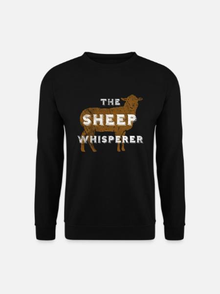 SHEEP Whisperer Vintage Gift For Farm Lamb Lover - Unisex Sweatshirt - black