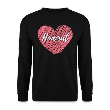 servus, dere, bayern, handschrift, bayer, bavaria, - Unisex Pullover - Schwarz - Vorne - Alina (178cm) & Michal (187cm)