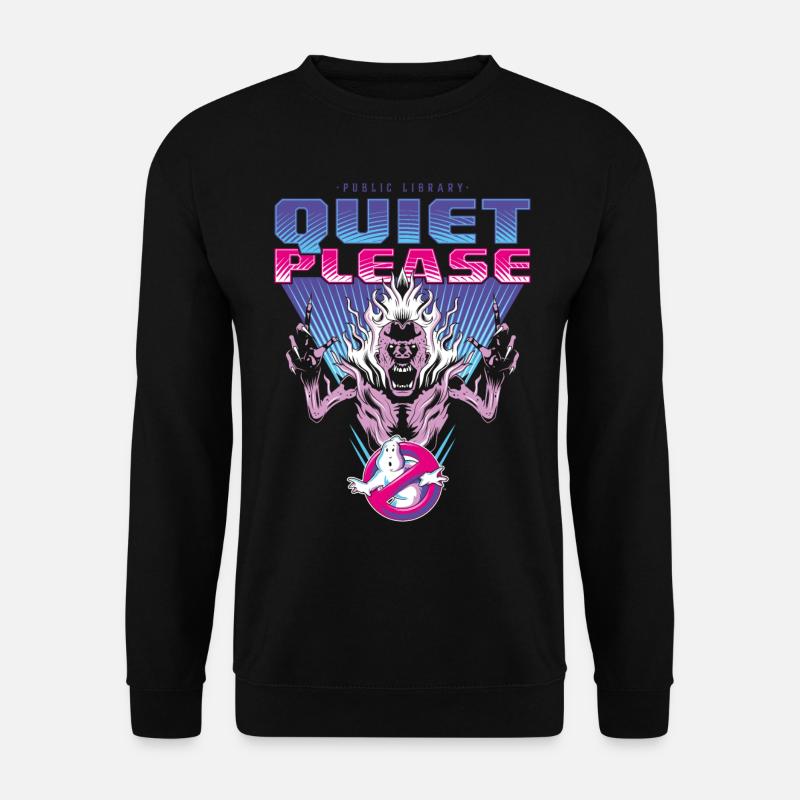 Ghostbusters Quiet Please! Neon - Unisex Sweatshirt - black