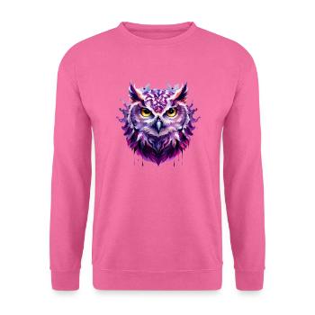 Eule - Unisex Pullover - Pink - Vorne