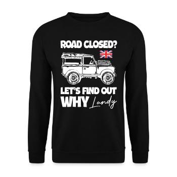 Découvrons pourquoi conduire Landy - Sweat-shirt Unisexe - noir - Devant - Alina (178cm) & Michal (187cm)