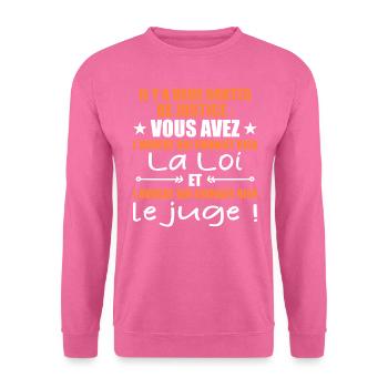 Es gibt zwei Arten von Gerechtigkeits-/Humor-Anwälten - Unisex Pullover - Pink - Vorne