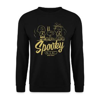 Peanuts Halloween Design Spooky Crew - Unisex Sweatshirt - black - Front - Alina (178cm) & Michal (187cm)