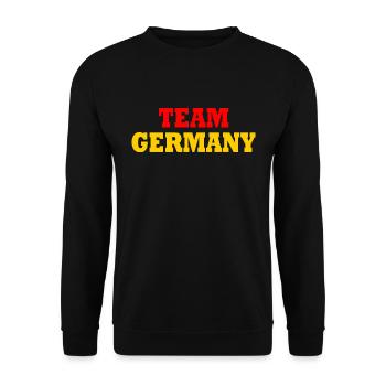 Team germany - Sweat-shirt Unisexe - noir - Devant - Alina (178cm) & Michal (187cm)
