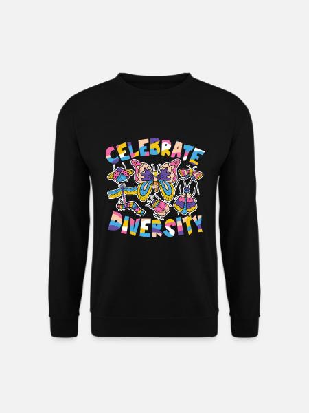 Celebrate Diversity - Unisex Pullover - Schwarz
