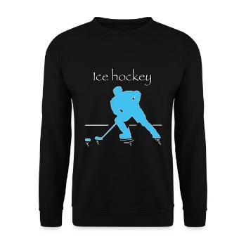 ice hockey - Unisex Pullover - Schwarz - Vorne - Alina (178cm) & Michal (187cm)