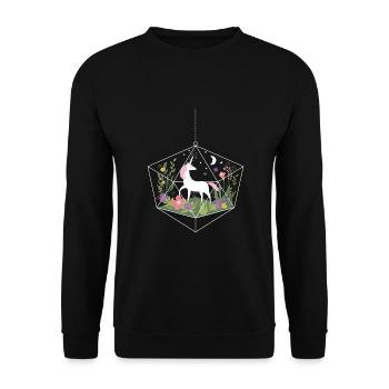Unicorn Unicorn Fantasy Fairy Tale Mythical Creatures Magic - Unisex Sweatshirt - black - Front - Alina (178cm) & Michal (187cm)