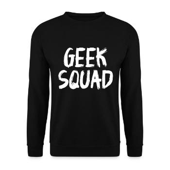 Geek Squad - Sweat-shirt Unisexe - noir - Devant - Alina (178cm) & Michal (187cm)