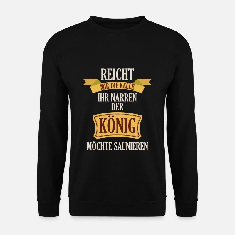 Cool Sauna Saunieren Saunaliebhaber Geschenk 0294 - Unisex Pullover - Schwarz