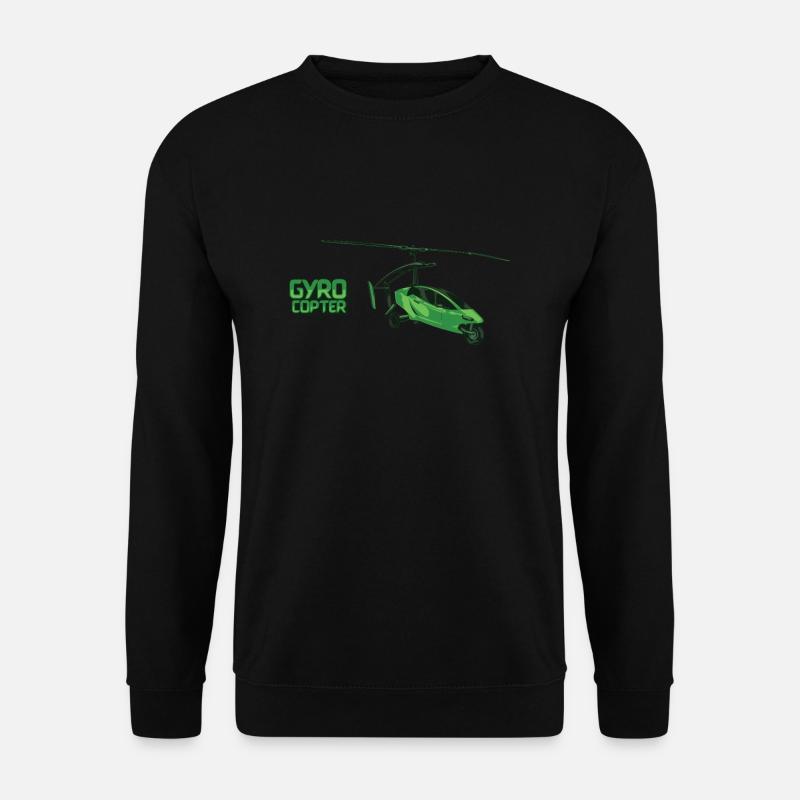 Gyrocopter Gyrokopter Tragschrauber Geschenk 1150 - Unisex Pullover - Schwarz