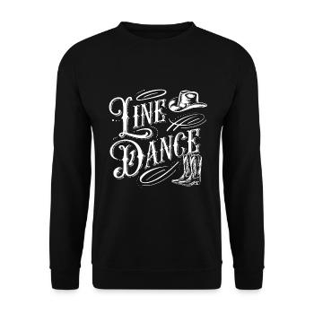 Line Dance Group Training My Dance Sport - Unisex Sweatshirt - black - Front - Alina (178cm) & Michal (187cm)