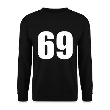 69 - Unisex Pullover - Schwarz - Vorne - Alina (178cm) & Michal (187cm)