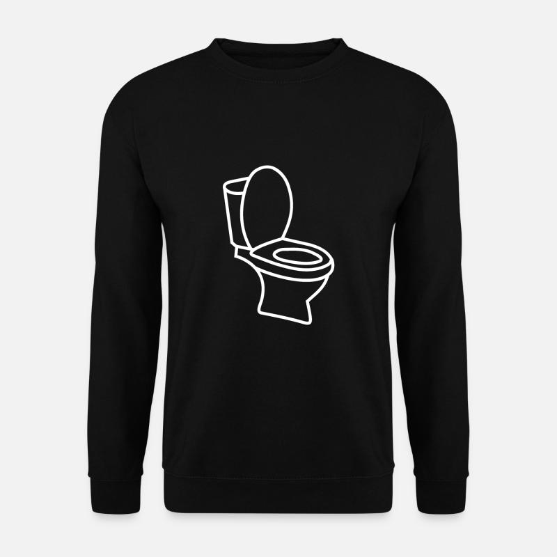 Klo WC Toilette - Unisex Pullover - Schwarz