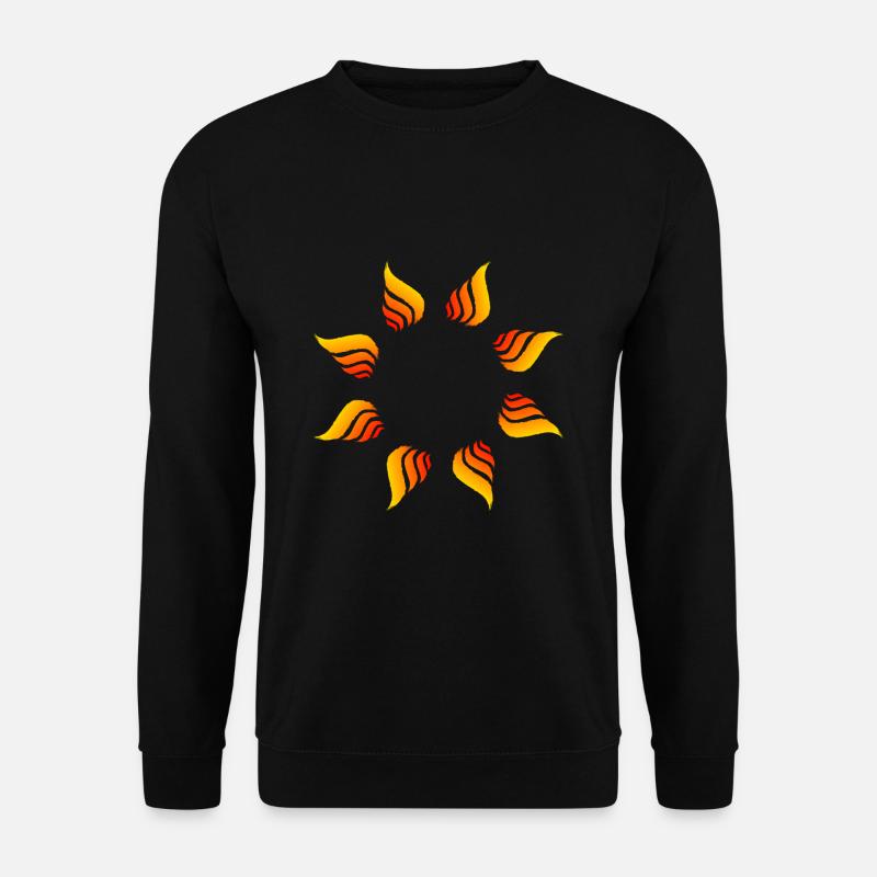 Fire circle circle shape - Unisex Sweatshirt - black