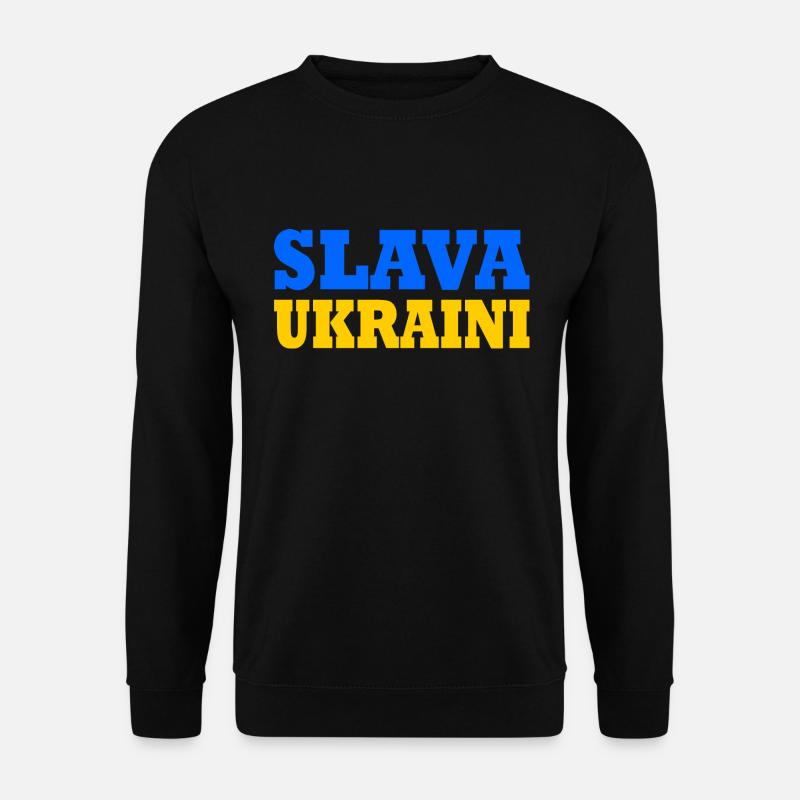Slava ukraini - Unisex Pullover - Schwarz
