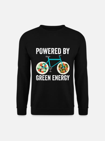 Radfahrer - Angetrieben von grüner Energie - Unisex Pullover - Schwarz