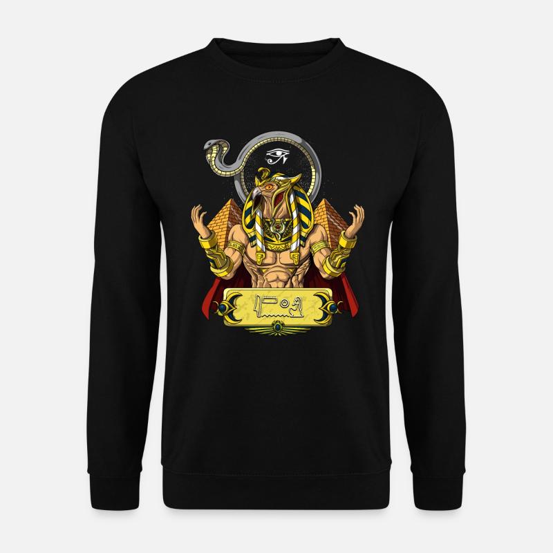 Egyptian God Ra Ancient Sun Deity Mythology - Unisex Sweatshirt - black
