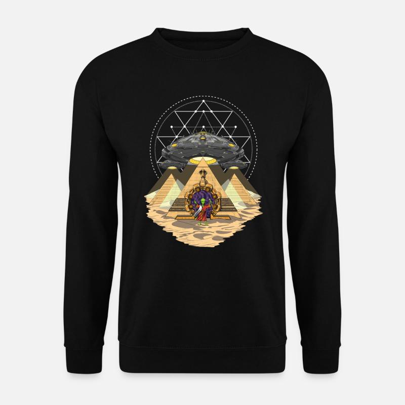Space Alien Abduction Anunnaki Pyramides Egyptiennes - Sweat-shirt Unisexe - noir