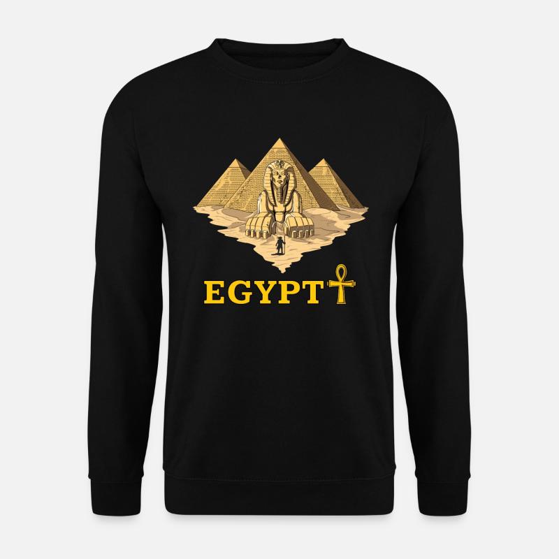 Pyramides Egyptiennes Sphinx Mythologie Antique - Sweat-shirt Unisexe - noir
