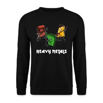Chimie des métaux lourds - Sweat-shirt Unisexe - noir - Devant - Alina (178cm) & Michal (187cm)