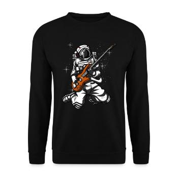 Astronaute Bassiste Space Space Music - Sweat-shirt Unisexe - noir - Devant - Alina (178cm) & Michal (187cm)